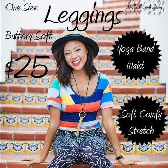 NEW LuLaRoe One Size Leggings - Picture 2 of 2